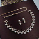 Akruti Collection Antique Finish Austrian Stone And Beads Necklace Set