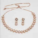 Akruti Collection Antique Finish Austrian Stone Necklace Set