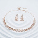 Akruti Collection Antique Finish Austrian Stone Necklace Set