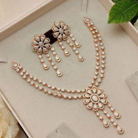 Akruti Collection Antique Finish Austrian Stone Necklace Set