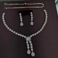 Akruti Collection Antique Finish Austrian Stone Necklace Set