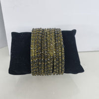 Akruti Collection Graceful Raindrop Glass Bangles Set for Women