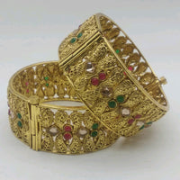 Star Bangles Gold Plated Pota Stone Bangles Set