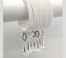 Star Bangles Silver Plated Bangles Set