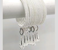 Star Bangles Silver Plated Bangles Set