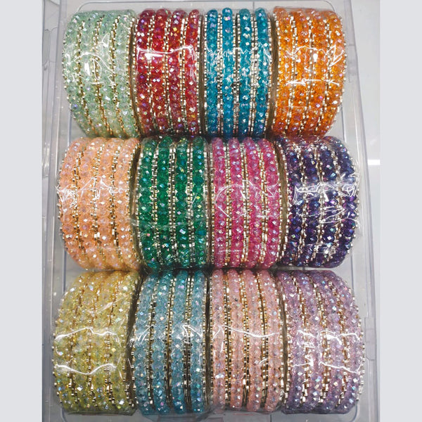 Star Bangles Crystal Beads Bangles Set