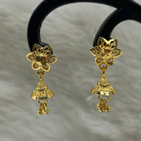 Infinity Jewels Gold Plated Jhumki Earrings