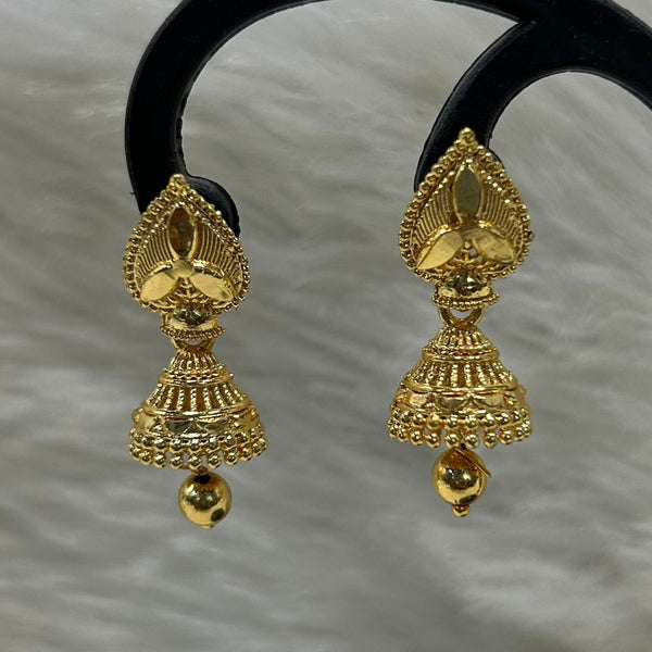 Infinity Jewels Gold Plated Jhumki Earrings