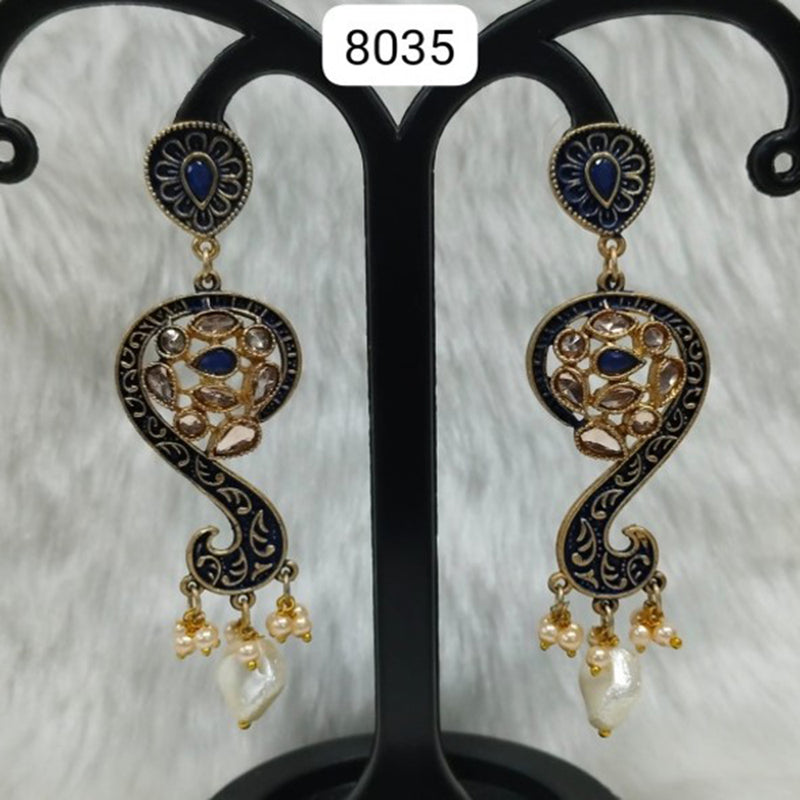 Infinity Jewels Gold Plated Dangler Earrings