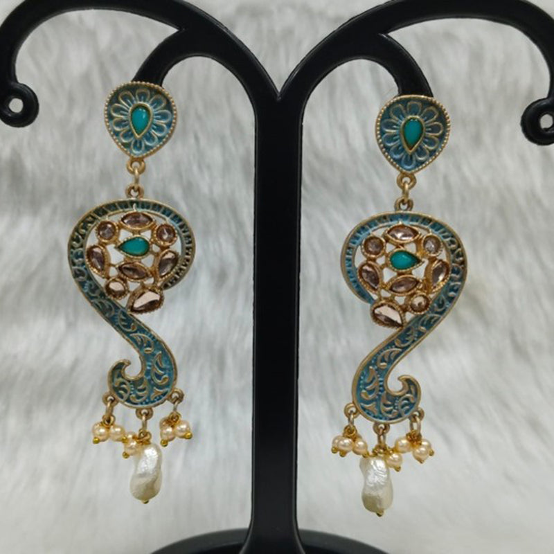 Infinity Jewels Gold Plated Dangler Earrings