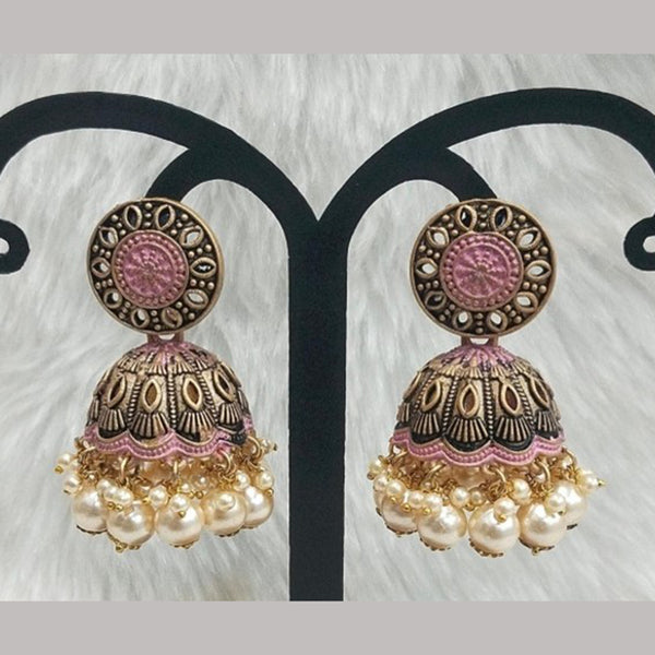 Infinity Jewels Gold Plated Jhumki Earrings