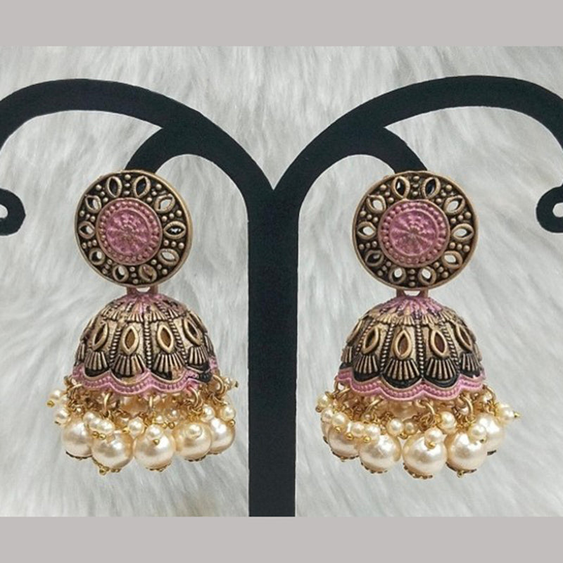 Infinity Jewels Gold Plated Jhumki Earrings