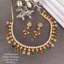 Shrijicreation Gold Plated AD Stone Necklace Set