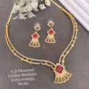 Shrijicreation Gold Plated AD Stone Necklace Set