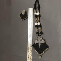 Shrijicreation Oxidised Plated Long Necklace Set