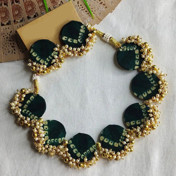Shrijicreation Gold Plated  Pearl Choker Necklace Set