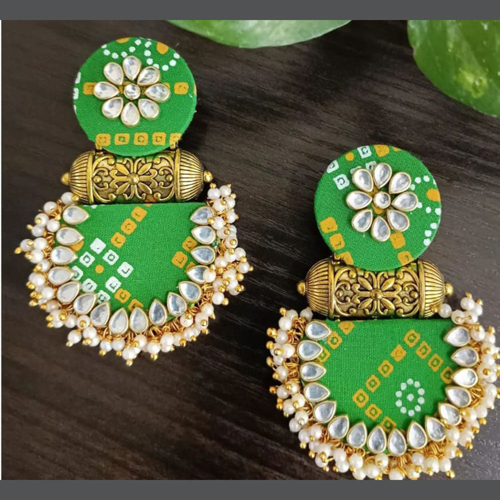 Shrijicreation Gold Plated Kundan Stone And Pearls Choker Necklace Set