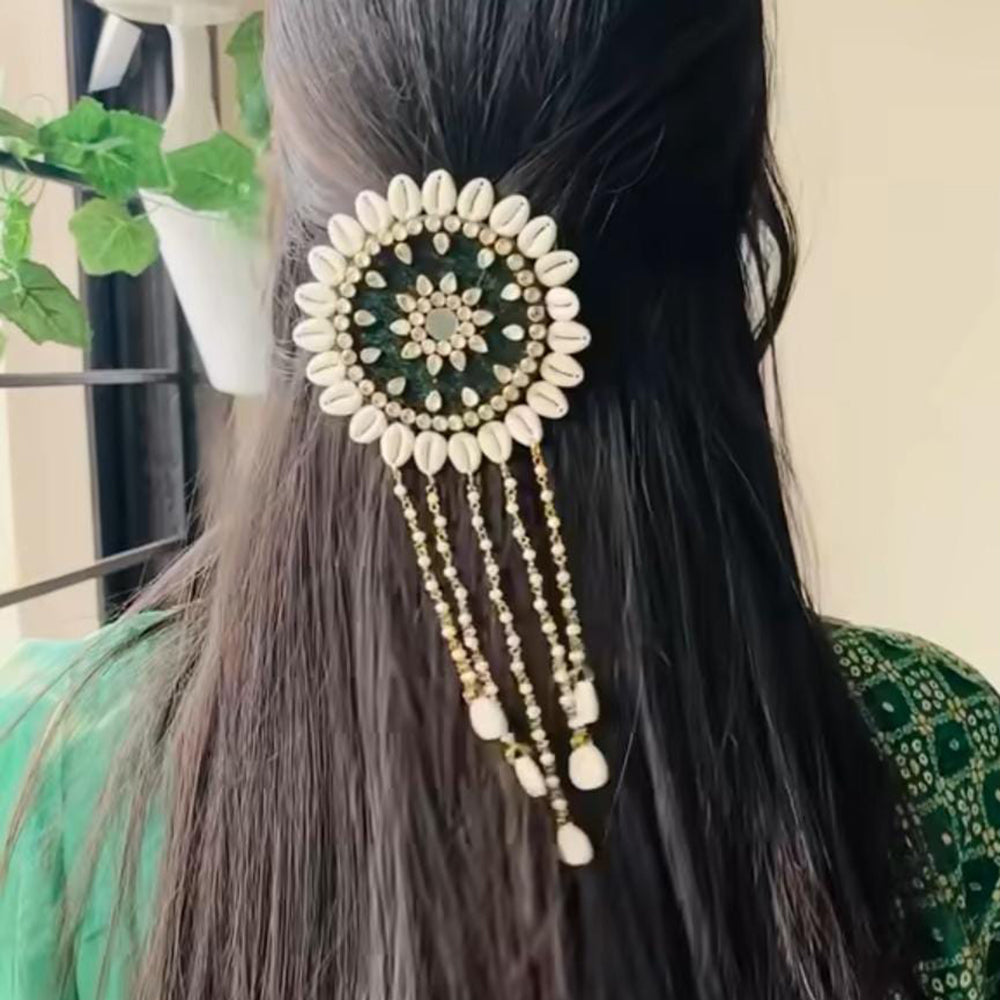 Shrijicreation Handmade Shell Hair brooch