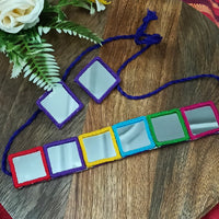 Shrijicreation Boho Reflections Mirror Choker Necklace Set