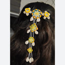 Shrijicreation Colorful Thread Mirror And Shell Handmade Hair Accessories
