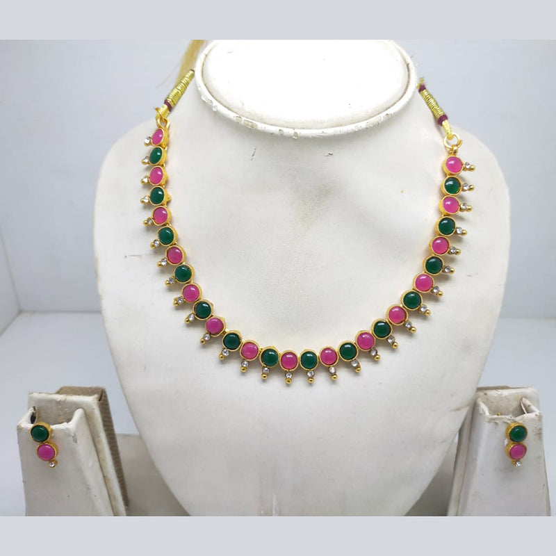 Palak Art Gold Plated Necklace Set