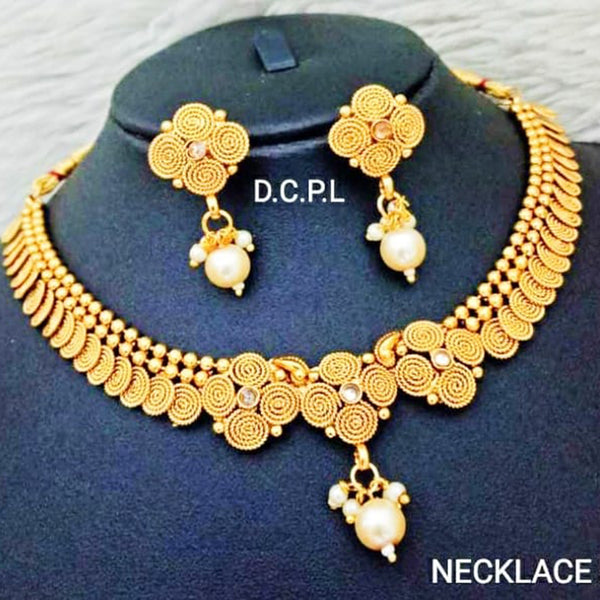 Palak Art Gold Plated Necklace Set