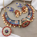 Palak Art Gold Plated Meenakari Necklace Set