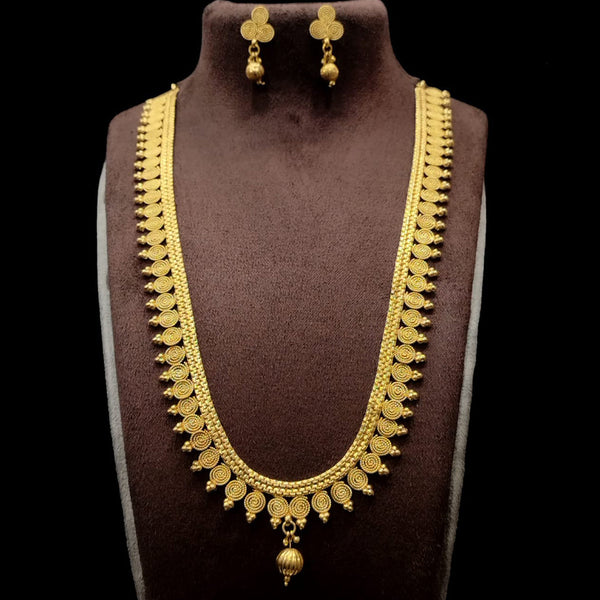 Palak Art Gold Plated Long Necklace Set