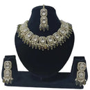 Palak Art Gold Plated Crystal Stone And Beads Necklace Set