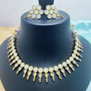 Palak Art Gold Plated Pota Stone Choker Necklace Set