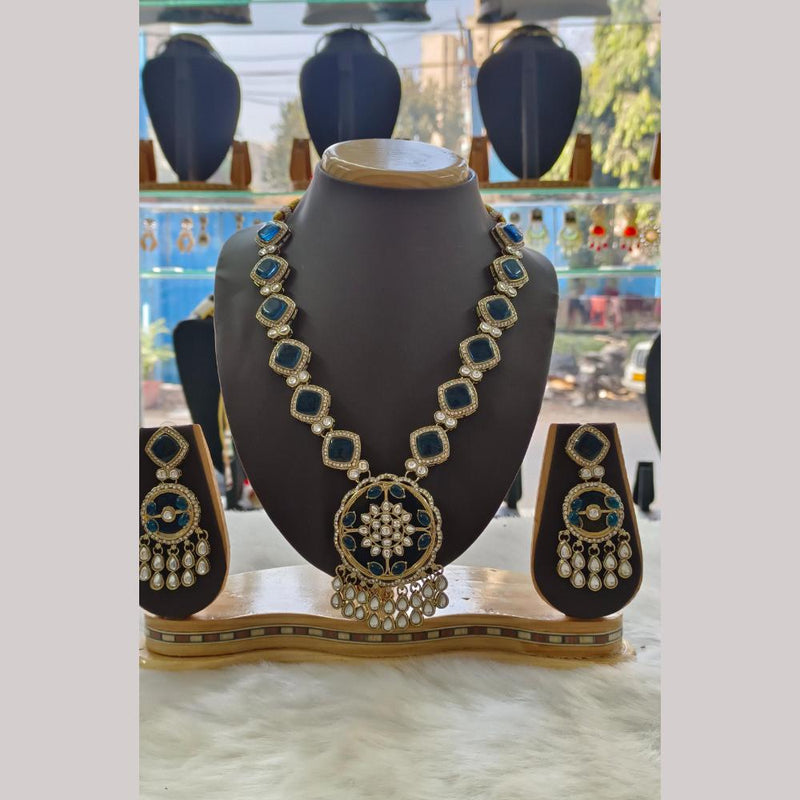 Palak Art Gold Plated  Kundan Stone Necklace Set