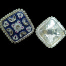 Palak Art Designer Kundan Stone And Meenakari Adjustable Ring