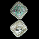 Palak Art Designer Kundan Stone And Meenakari Adjustable Ring