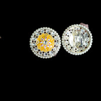 Palak Art Designer Kundan Stone And Meenakari Adjustable Ring