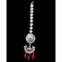 Palak Art Kundan Stone And Beads Maangtikka