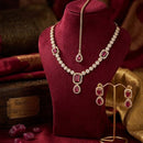 Palak Art Elegant Crystal Stone Designer Necklace Set