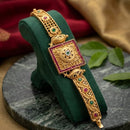 Palak Art Traditional Gold Plated Pota Stone Designer Bracelet