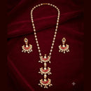 Palak Art Elegant Kundan Stone And Pearl Designer Necklace Set