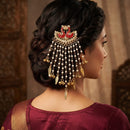 Palak Art Designer Kundan Stone And Pearl Hair Accessories