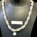 Rudraksh Art Pearl Necklace Set