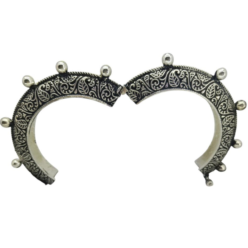 Amity Arts Oxidised Plated Openable Bangles (Single Piece)