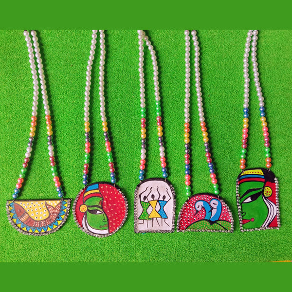 Pakhi Creation Handmade Long Necklace (Assorted Design)