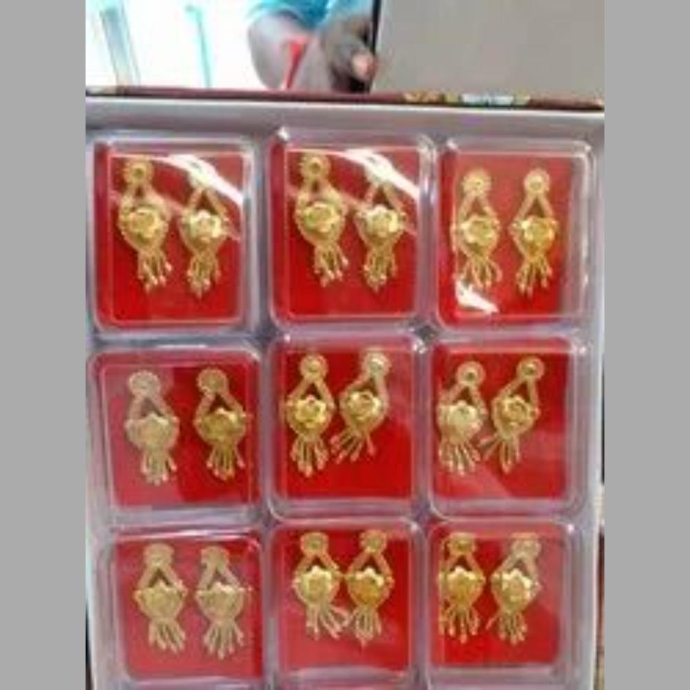 Pakhi Creation Gold Plated Dangler Earrings(Assorted Color)