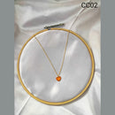 Adornment By Siddhi Gold Plated Pendant Set (Pack Of 6)