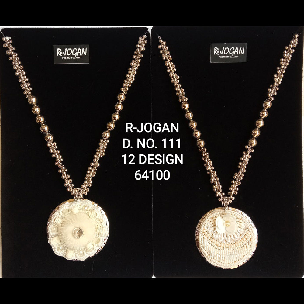 R Jogan Oxidised Plated Assorted Design Long Necklace