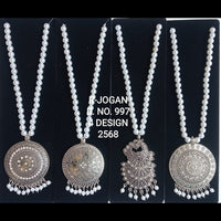 R Jogan Oxidised Plated Assorted Design Long Necklace
