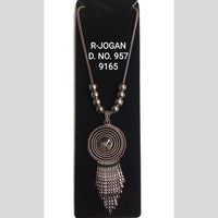 R Jogan Oxidised Plated Assorted Design Long Necklace