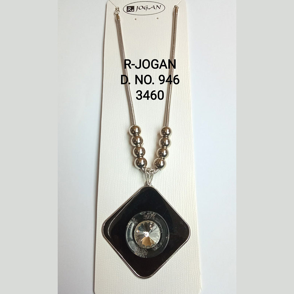 R Jogan Oxidised Plated Assorted Design Long Necklace