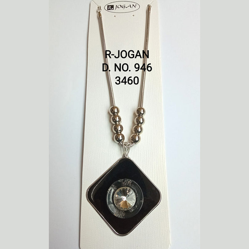 R Jogan Oxidised Plated Assorted Design Long Necklace