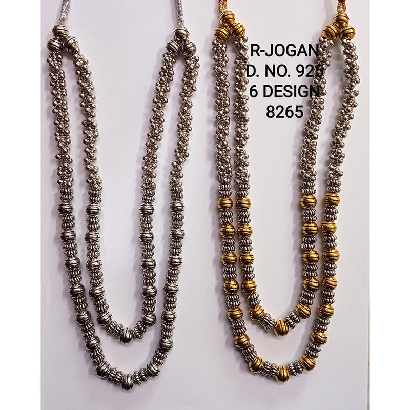 R Jogan Oxidised Plated Assorted Design Long Necklace